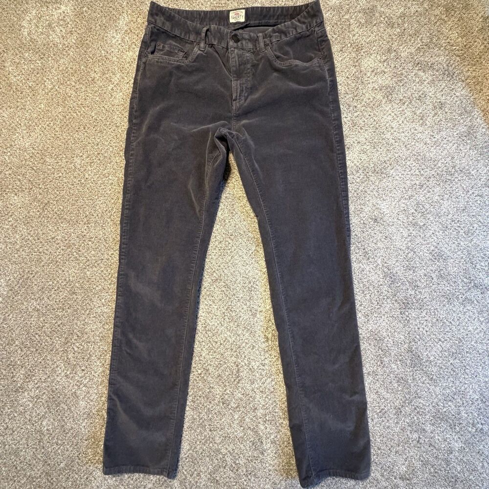 Faherty Brand Men’s Size 30 Corduroy Pants Faded Navy Blue Organic Cotton